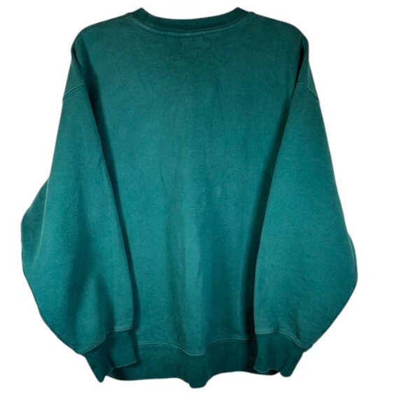 TNA Sweatfleece Green Cozy Fleece Boyfriend Fit Pullover Sweatshirt- Size M - Picture 5 of 9